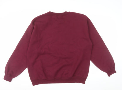Gildan Men's Red Barts H London Graphic Pullover Sweatshirt Size L