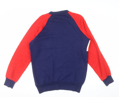 Adidas Mens Multicoloured Retro Logo Pullover Sweatshirt Size S