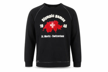 Jack & Jones Men's Black Olympic Games Pullover Sweatshirt M