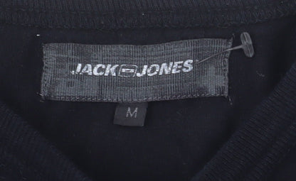 Jack & Jones Men's Black Olympic Games Pullover Sweatshirt M