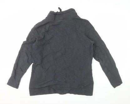 Puma Women Dark Grey XL Pullover Sweatshirt with Logo Design