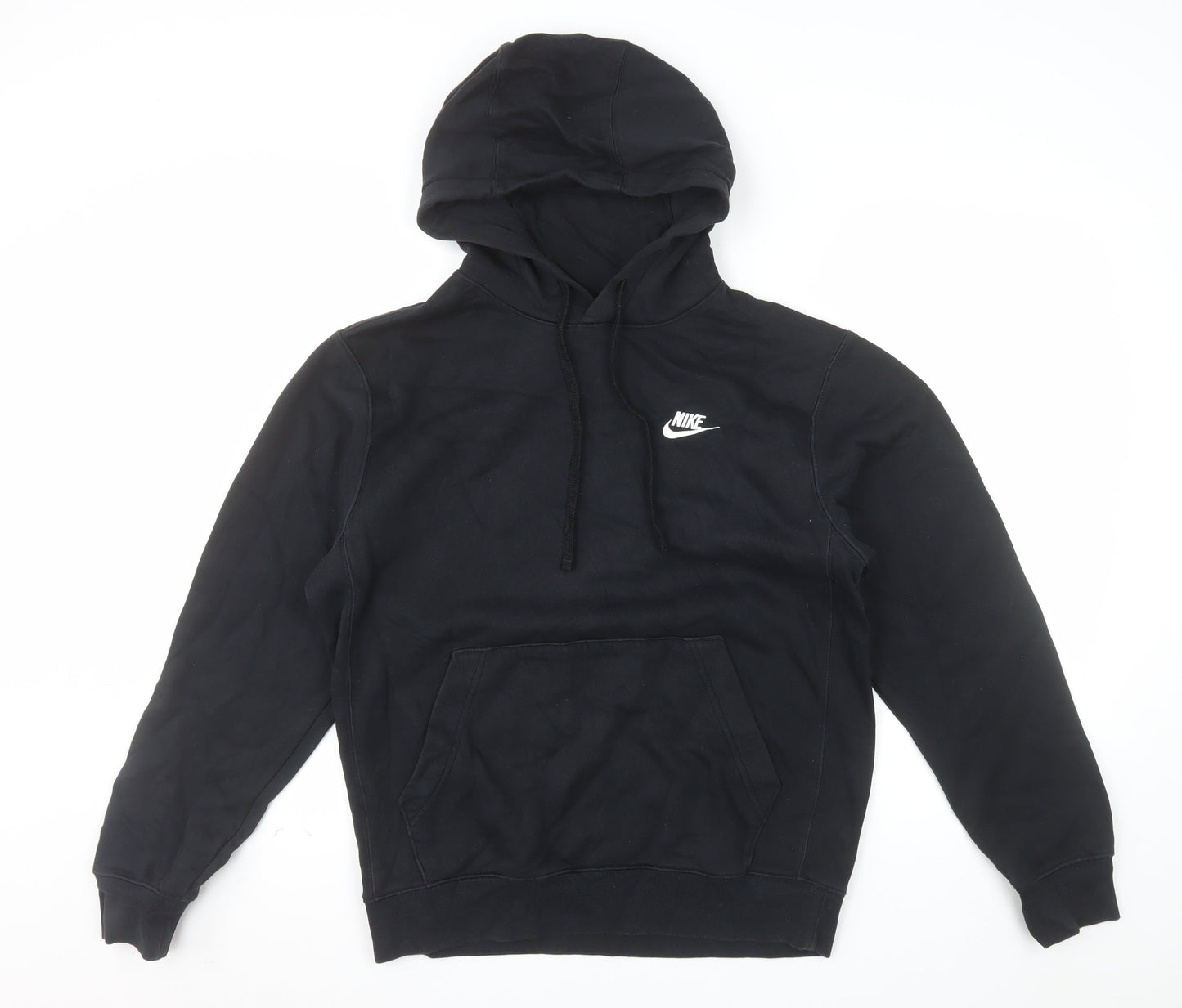 Nike Men's Black Pullover Hoodie Small Regular Fit Fleece Sportswear