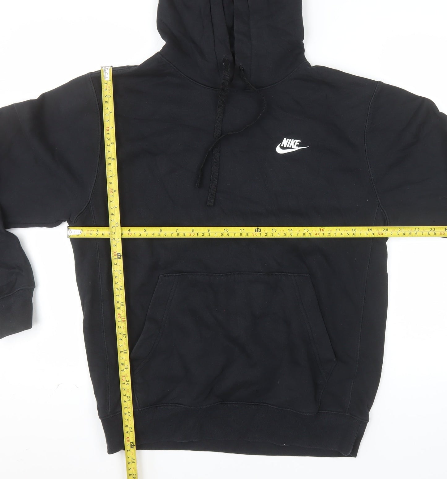 Nike Men's Black Pullover Hoodie Small Regular Fit Fleece Sportswear
