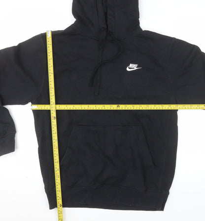 Nike Men's Black Pullover Hoodie Small Regular Fit Fleece Sportswear