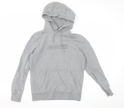 American Eagle Women Grey XS Pullover Hoodie 100% Cotton Casual