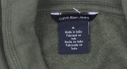 Calvin Klein Jeans Women’s Green Pullover Sweatshirt M Cotton Blend