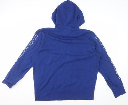 American Eagle Men's Blue XL Pullover Hoodie Super Soft Fleece