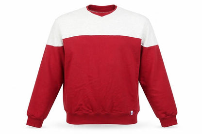 Russell Athletic Men’s Red Grey Pullover Sweatshirt L Vintage Regular Fit