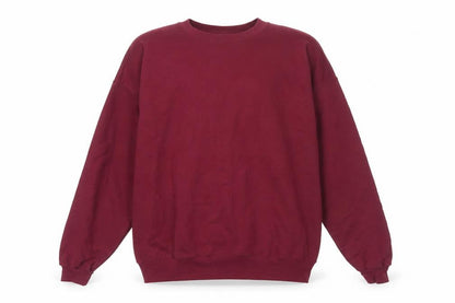 Hanes Men's Red L Pullover Fleece Sweatshirt Crew Neck