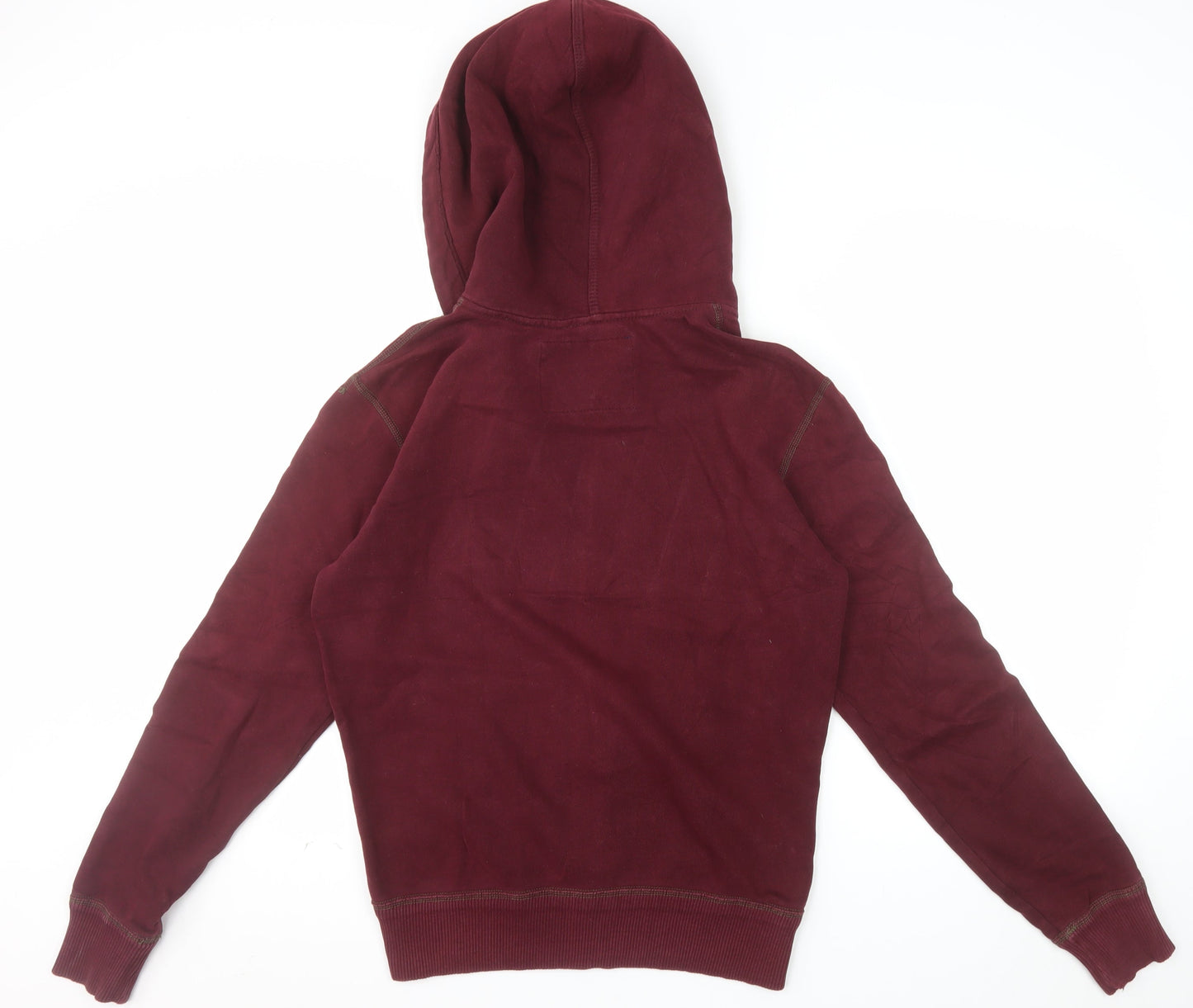 American Eagle Men's Red Full Zip Hoodie Size S Athletic Fit