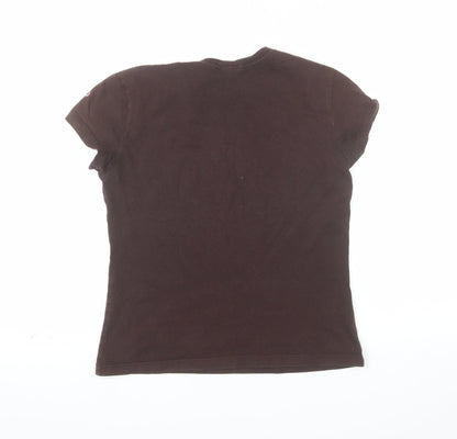 Rip Curl Womens Brown Hawaii Surf Graphic T-Shirt Size S