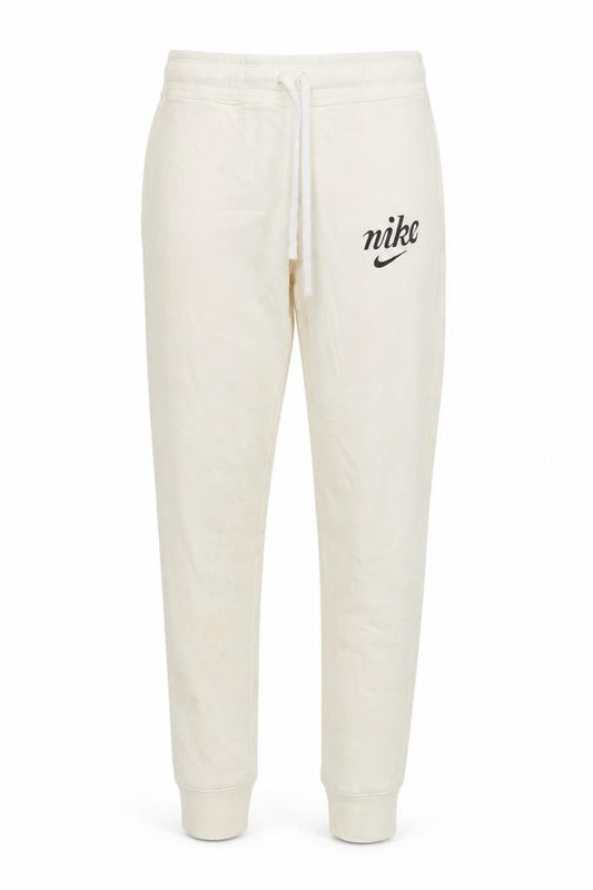 Nike Women's Ivory Jogger Trousers XS Cotton Fleece Activewear
