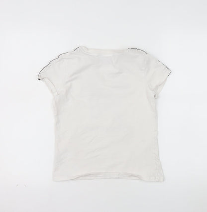 Minecraft Boys White Creeper Graphic T-Shirt 11-12 Years Short Sleeve