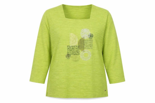 Tigi Women’s Green Long Sleeve Square Neck Pullover Jumper Size 18