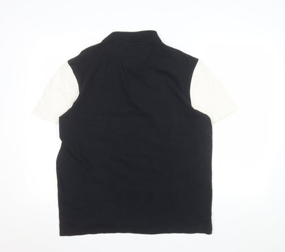 Hackett Golf Men's Black Polo Shirt L Embroidered Logo Cotton