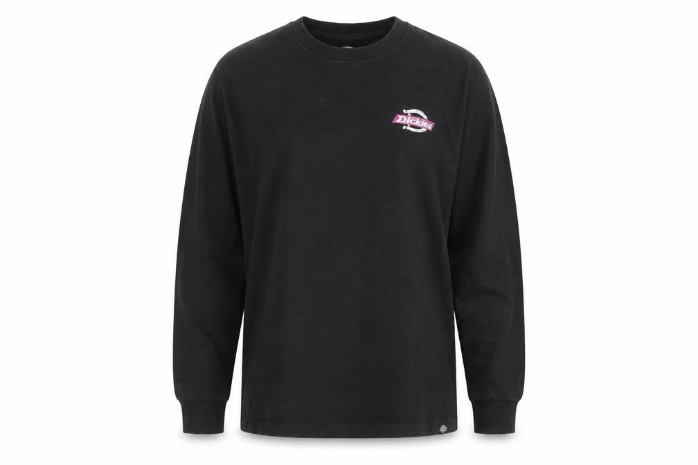 Dickies Womens Black Small Pullover Sweatshirt 100% Cotton Crew Neck