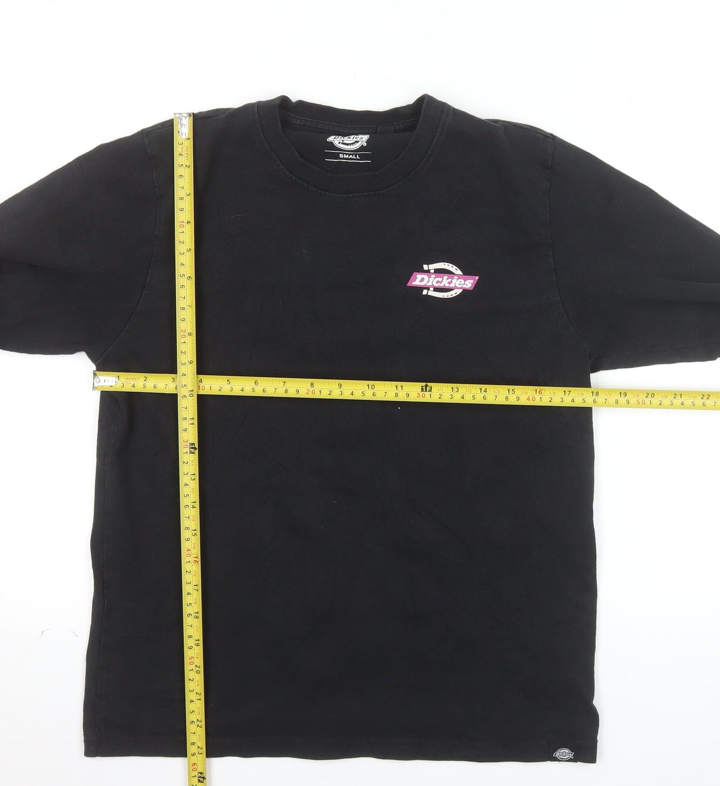 Dickies Womens Black Small Pullover Sweatshirt 100% Cotton Crew Neck
