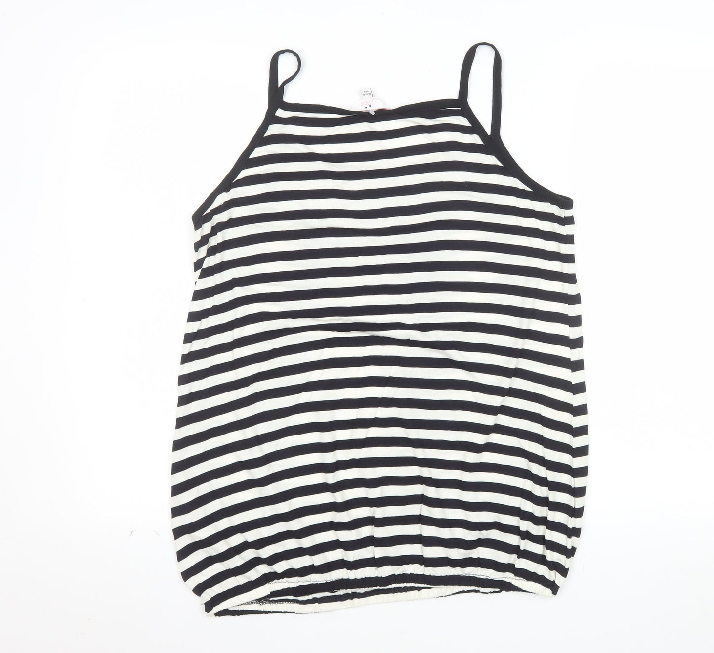 Julipa Womens Black White Striped Camisole Tank Top Size 16