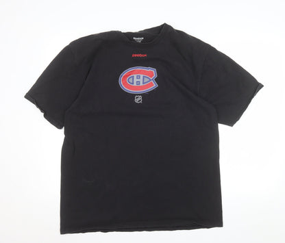 Reebok Men’s Black XL Sports Graphic Cotton T-Shirt