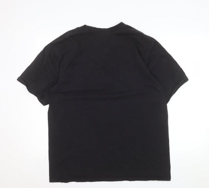 Reebok Men’s Black XL Sports Graphic Cotton T-Shirt