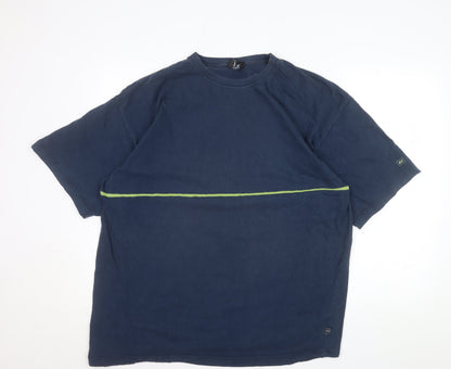 Esprit Sport Men’s Blue XL Crew Neck Short Sleeve Cotton T-Shirt