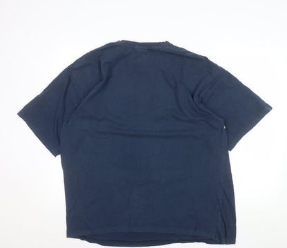 Esprit Sport Men’s Blue XL Crew Neck Short Sleeve Cotton T-Shirt
