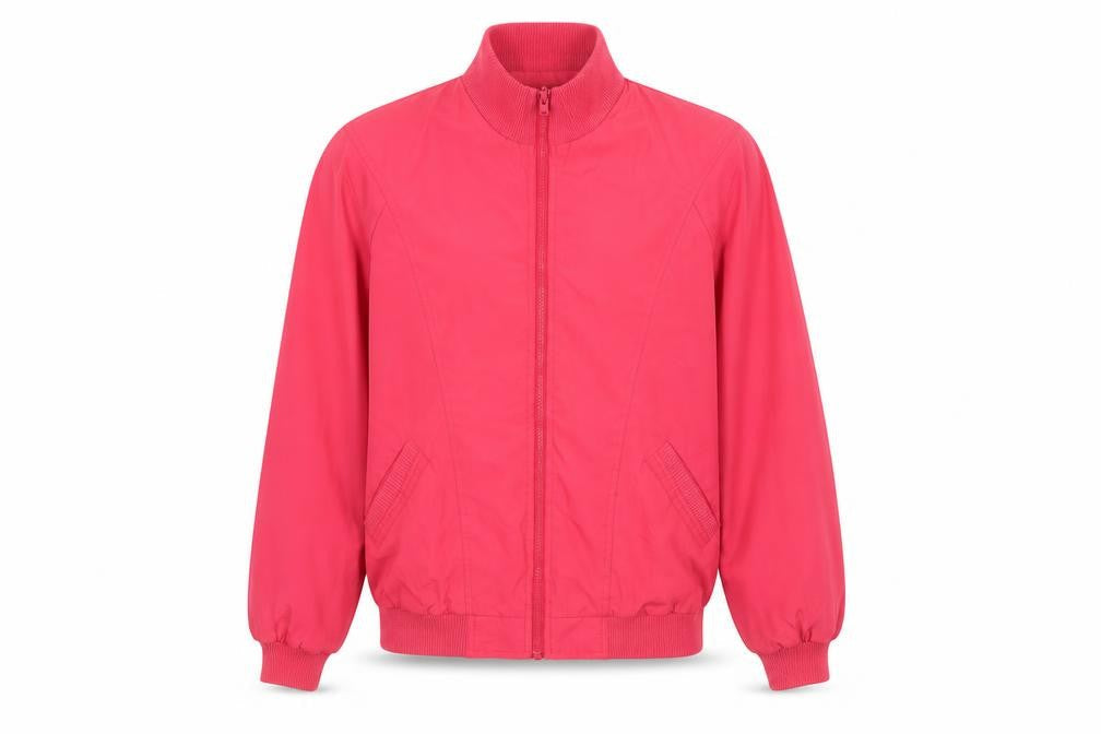 Country Concepts Men's Red Bomber Jacket Size S Full Zip Lined
