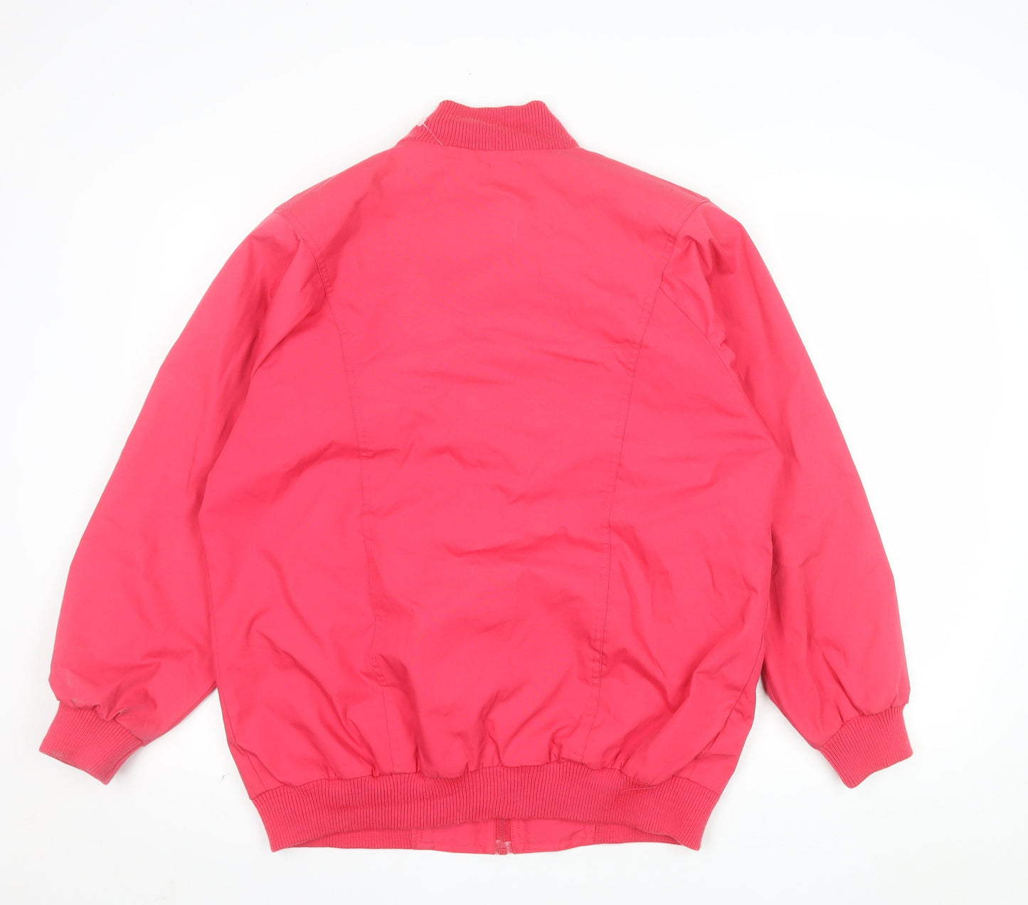 Country Concepts Men's Red Bomber Jacket Size S Full Zip Lined