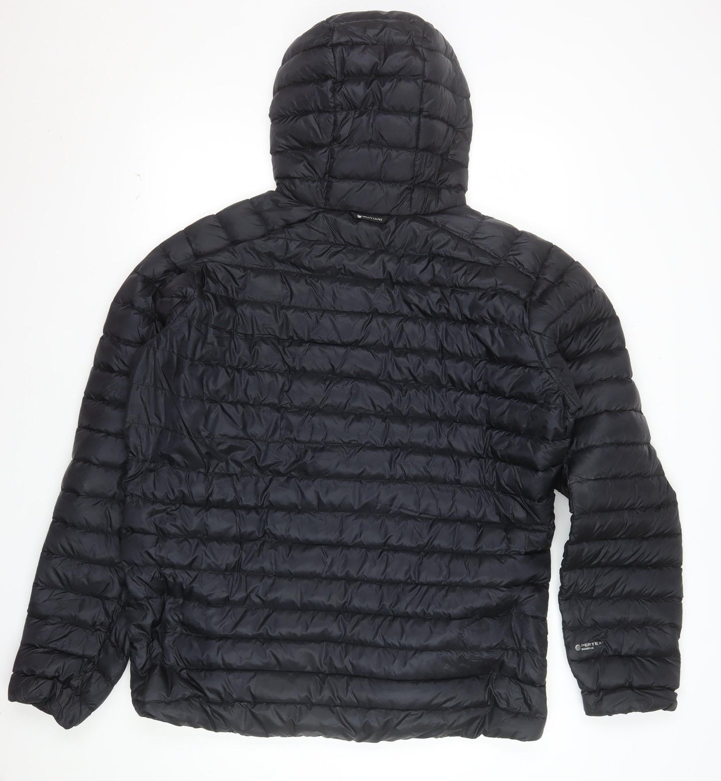 Montane Men’s Black 2XL Puffer Down Jacket Hooded Lightweight Outdoor