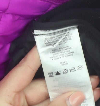 Columbia Womens Purple L Puffer Jacket Insulated Lightweight Outdoor Coat