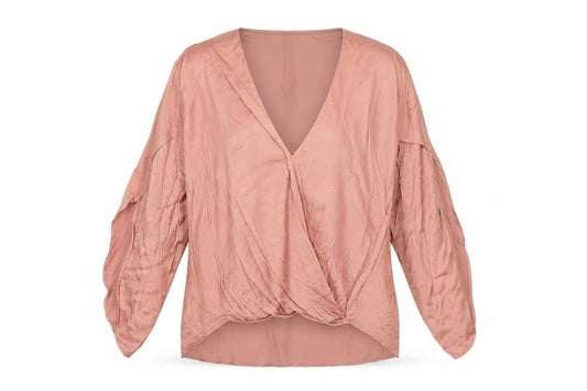 Marks and Spencer Women’s Blush Pink Viscose Wrap Blouse UK 12