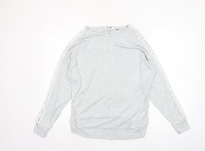 Dorothy Perkins Women’s Grey Maternity Lace Trim Jumper Size 6