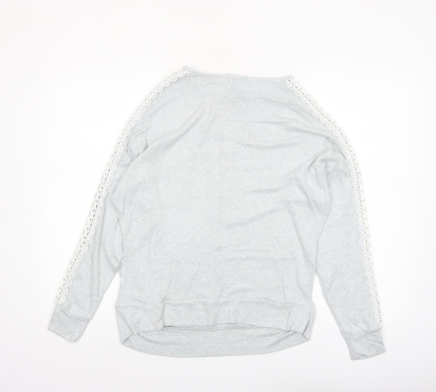 Dorothy Perkins Women’s Grey Maternity Lace Trim Jumper Size 6