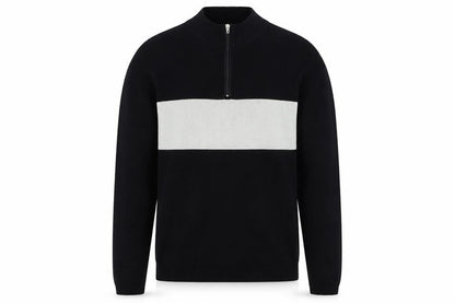 Crane Bike Men's Black Medium Half Zip Cycling Jumper