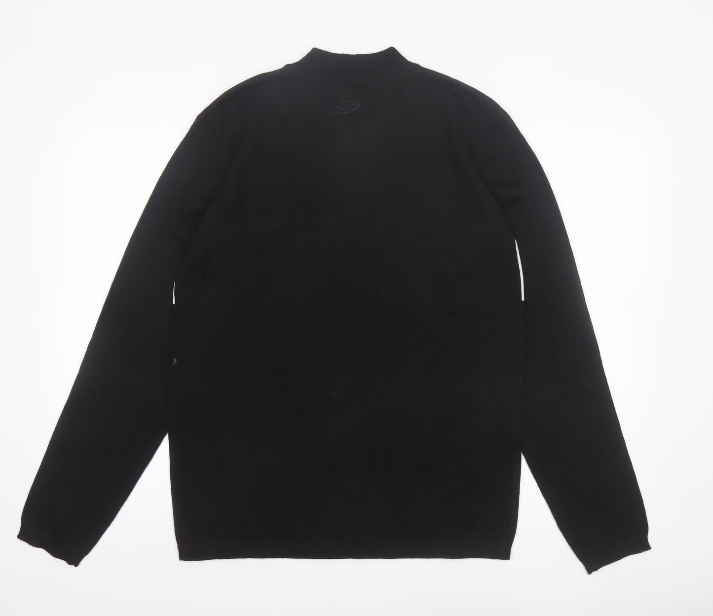 Crane Bike Men's Black Medium Half Zip Cycling Jumper