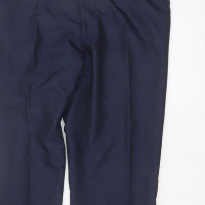 Taylor & Wright Men's Blue 34L Dress Pants Formal Trousers
