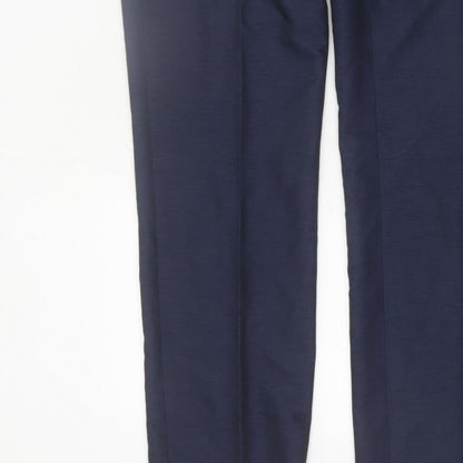 Taylor & Wright Men's Blue 34L Dress Pants Formal Trousers