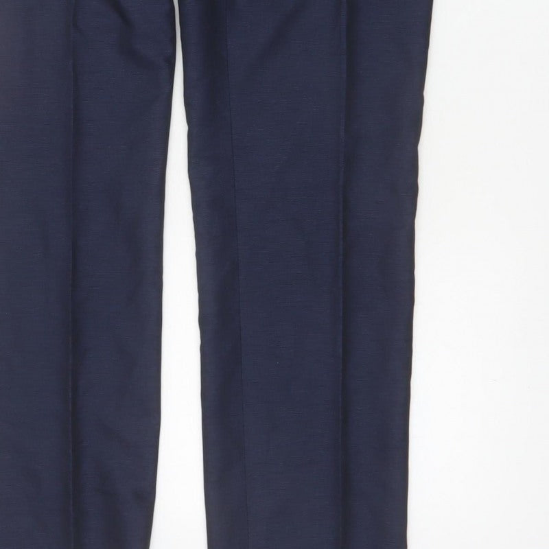 Taylor & Wright Men's Blue 34L Dress Pants Formal Trousers