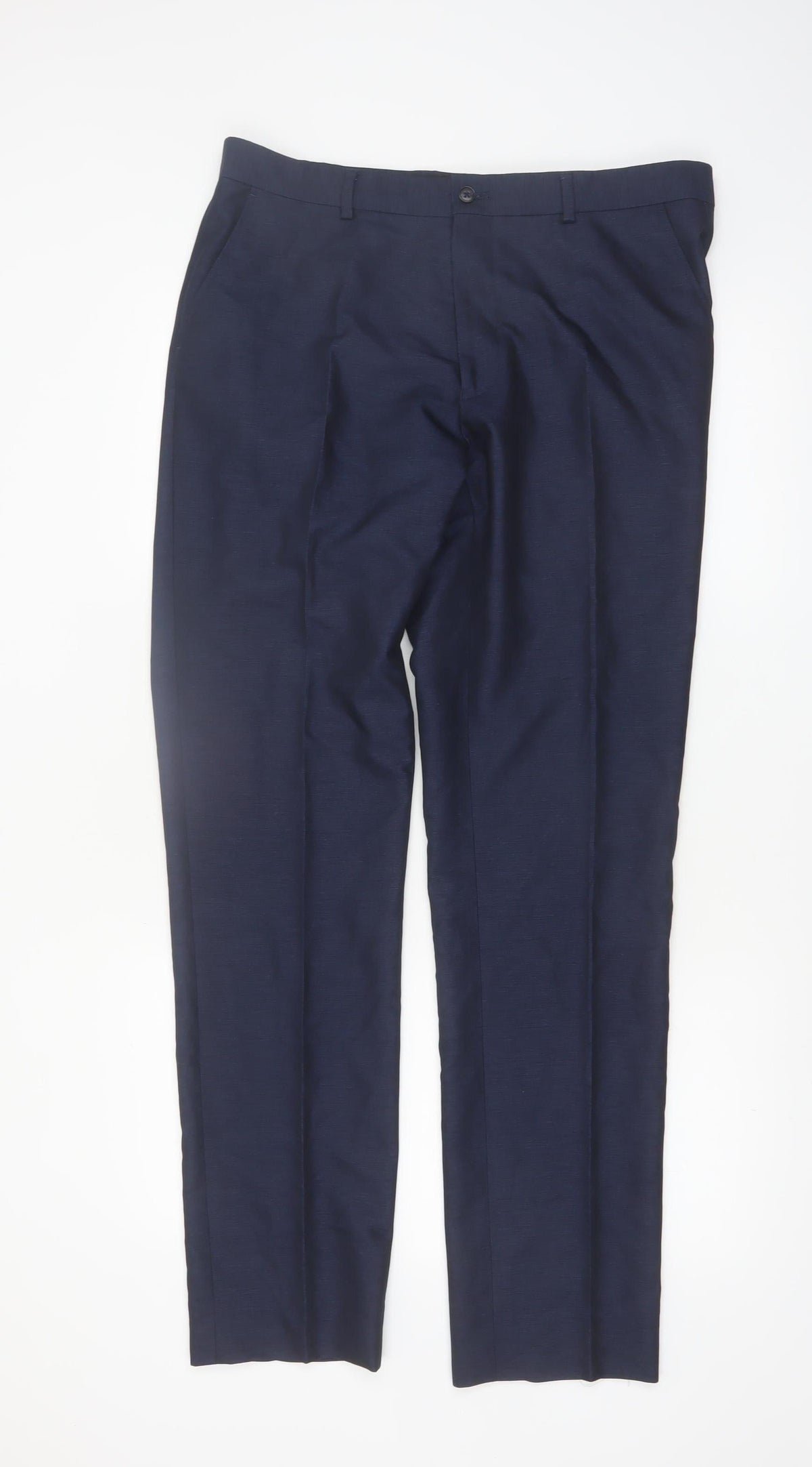 Taylor & Wright Men's Blue 34L Dress Pants Formal Trousers