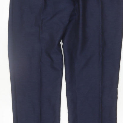 Taylor & Wright Men's Blue 34L Dress Pants Formal Trousers