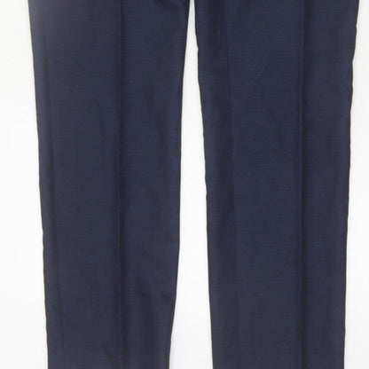 Taylor & Wright Men's Blue 34L Dress Pants Formal Trousers