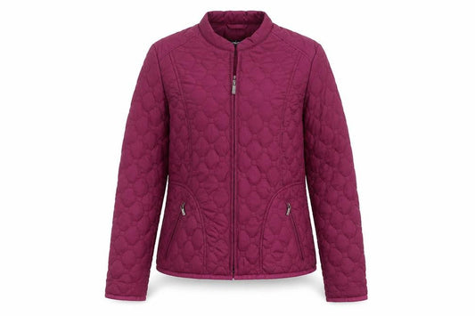 Olsen Women's Purple Quilted Polyester Jacket Size 12