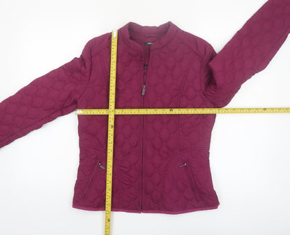 Olsen Women's Purple Quilted Polyester Jacket Size 12