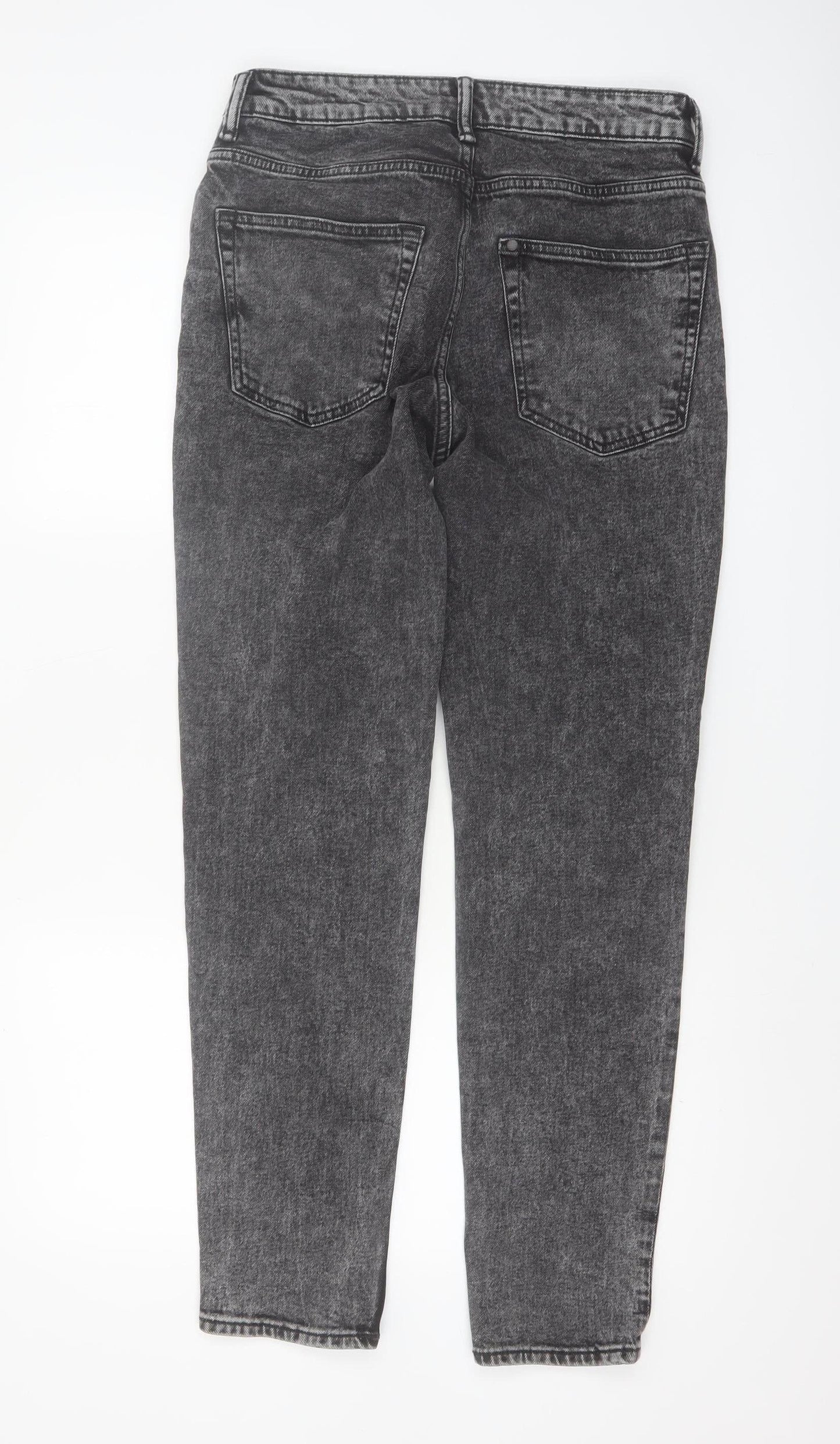 H&M Men's Grey Regular Tapered Denim Jeans 30W 32L