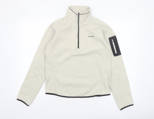Craghoppers Women's Beige 1/2 Zip Pullover Softshell UK 12