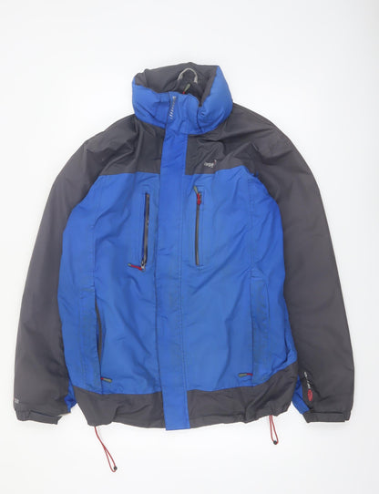 Regatta Men's Blue Waterproof Hiking Jacket L Taped Seams Windproof