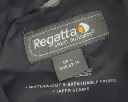 Regatta Men's Blue Waterproof Hiking Jacket L Taped Seams Windproof