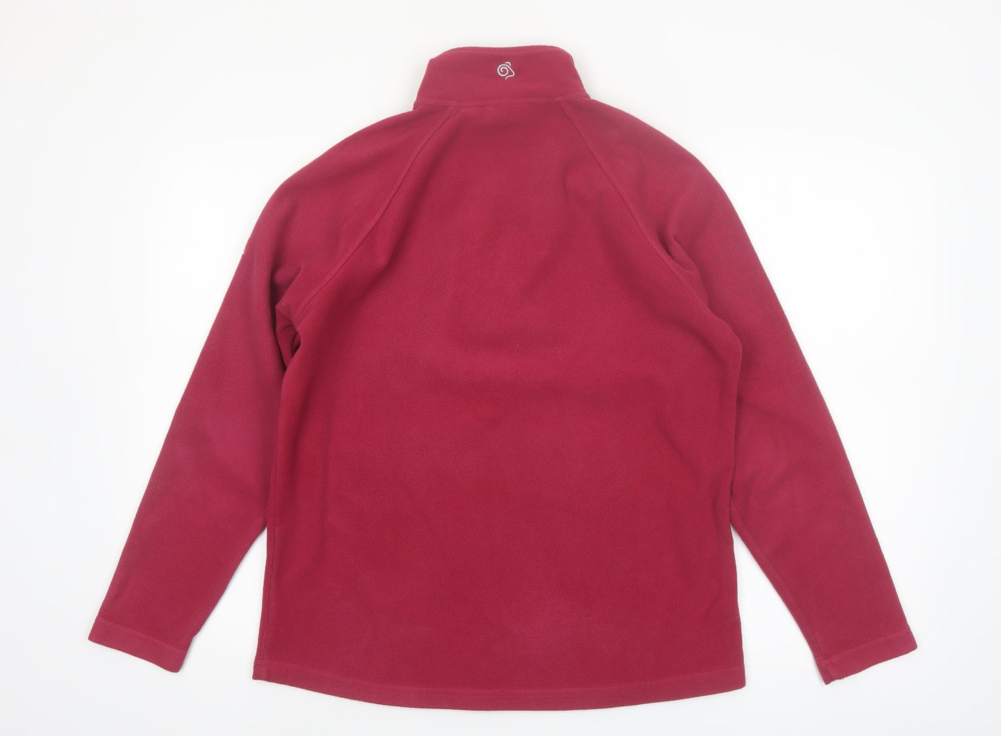 Craghoppers Women's Red Fleece 1/2 Zip Pullover Sweatshirt UK 12