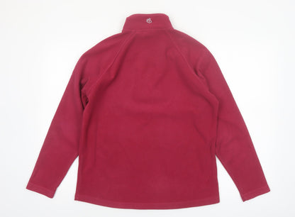 Craghoppers Women's Red Fleece 1/2 Zip Pullover Sweatshirt UK 12