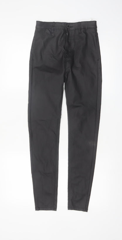 Stradivarius Women Black Slim Fit Skinny Trousers UK 8